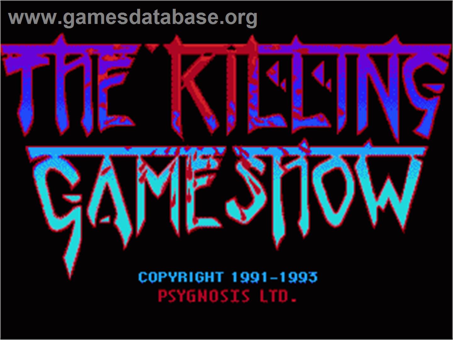 Killing Game Show, The - Sega Nomad - Artwork - Title Screen
