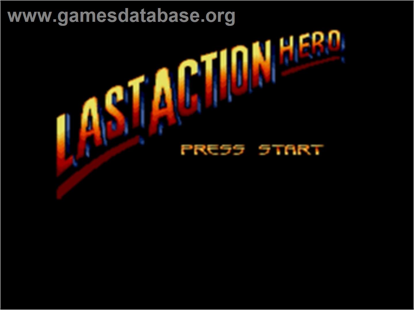 Last Action Hero - Sega Nomad - Artwork - Title Screen