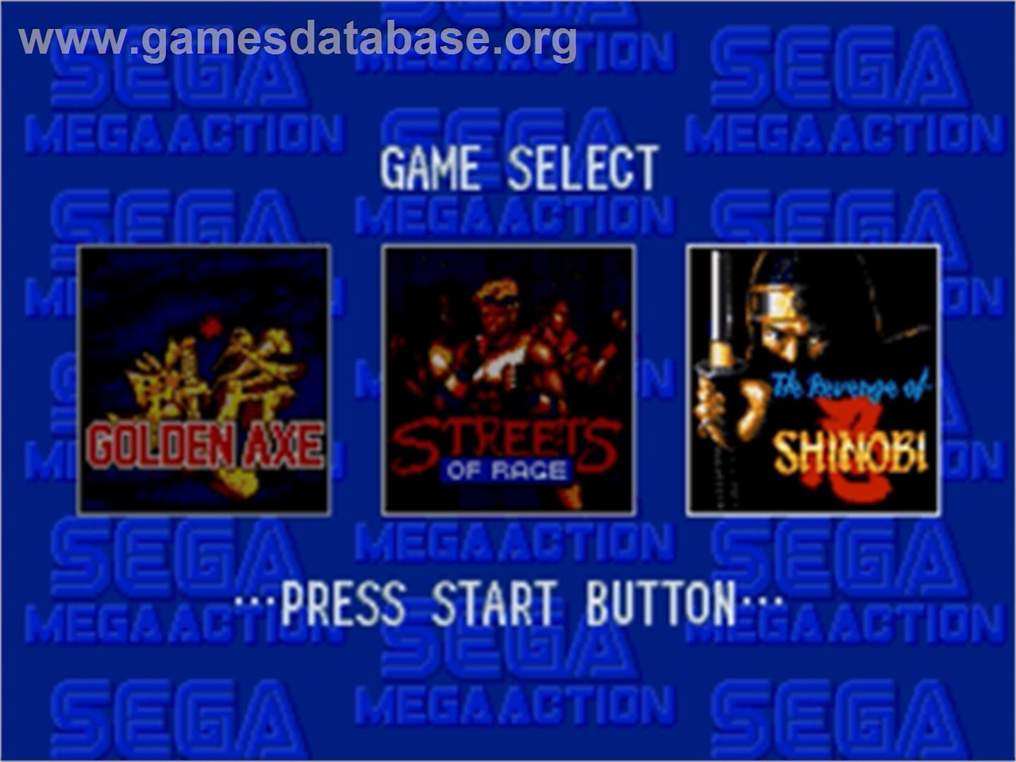 Mega Games 2 - Sega Nomad - Artwork - Title Screen