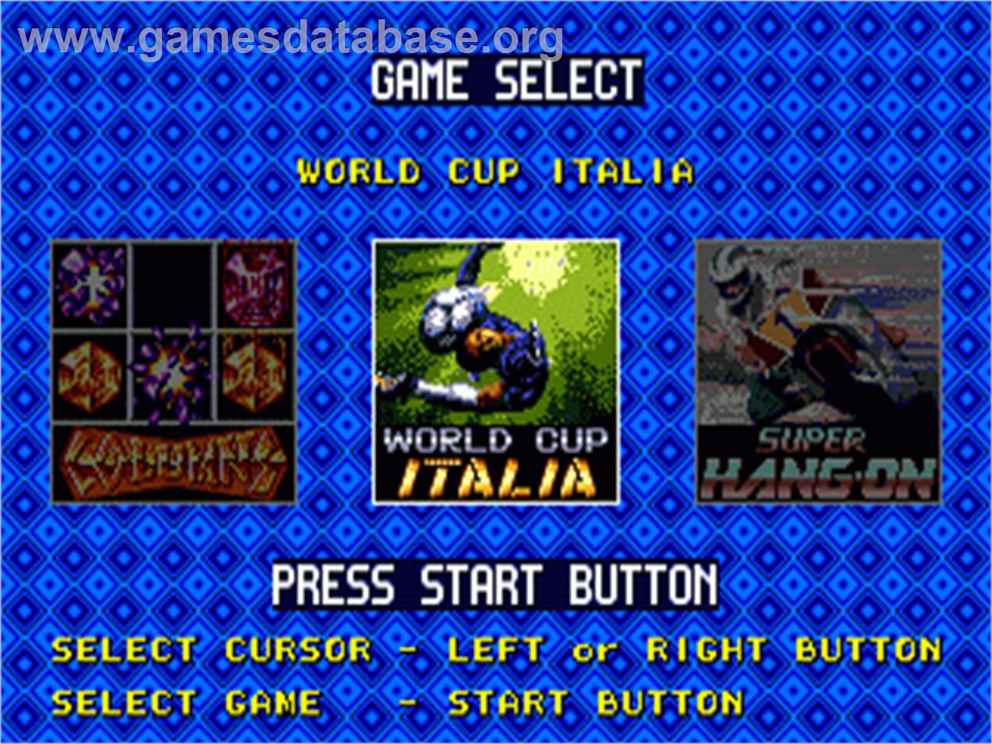 Mega Games 6 Vol. 1 - Sega Nomad - Artwork - Title Screen