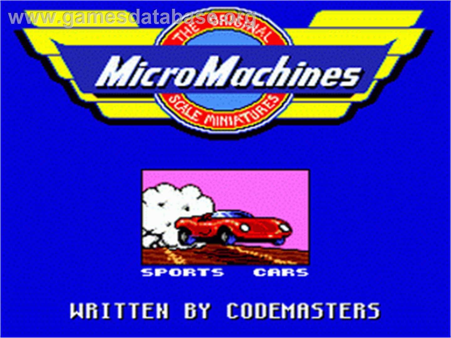 Micro Machines: Military - It's a Blast - Sega Nomad - Artwork - Title Screen