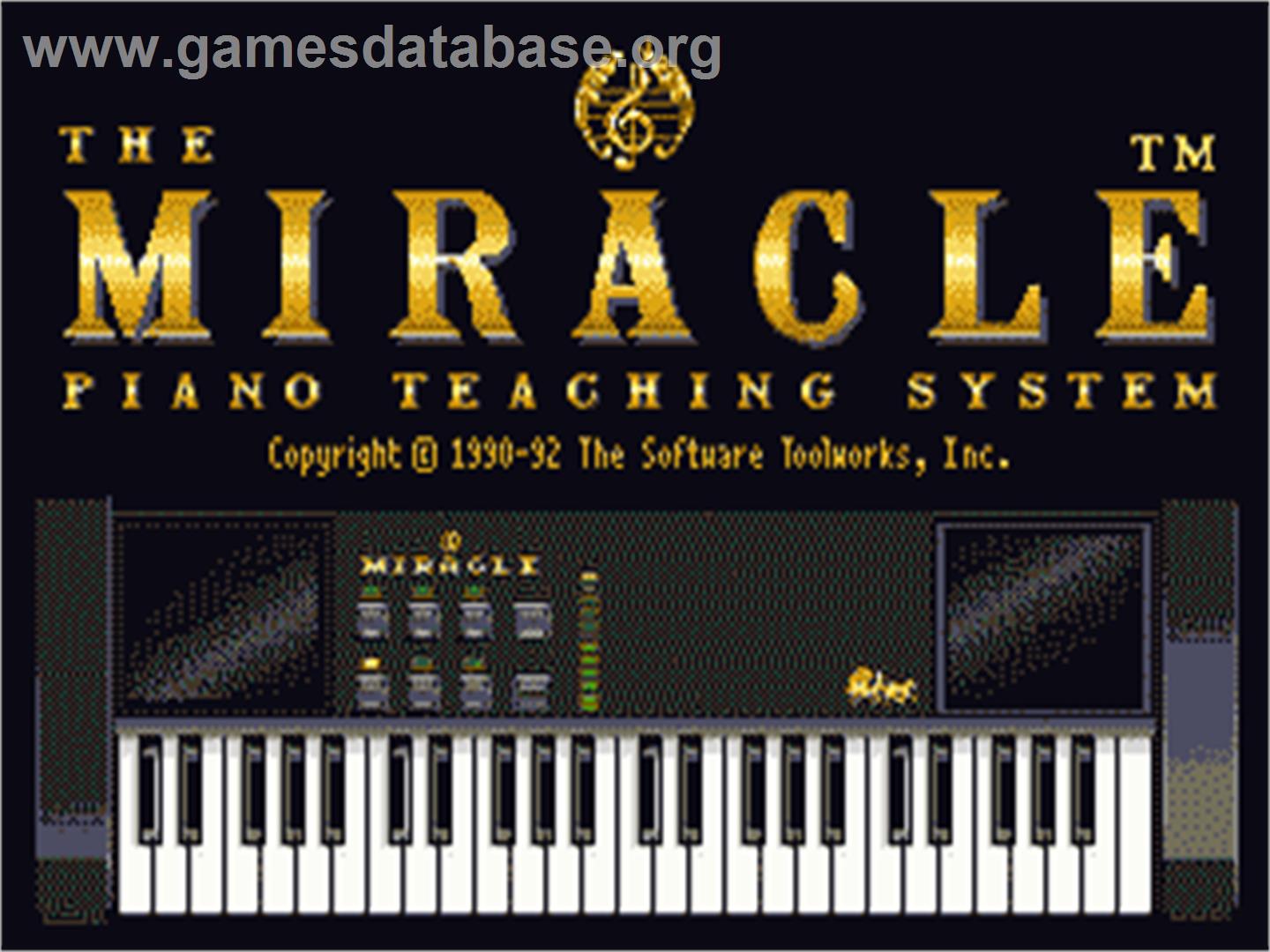 Miracle Piano Teaching System - Sega Nomad - Artwork - Title Screen