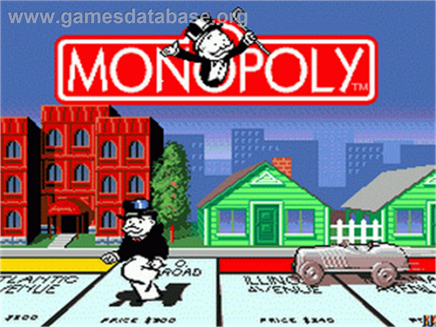 Monopoly - Sega Nomad - Artwork - Title Screen