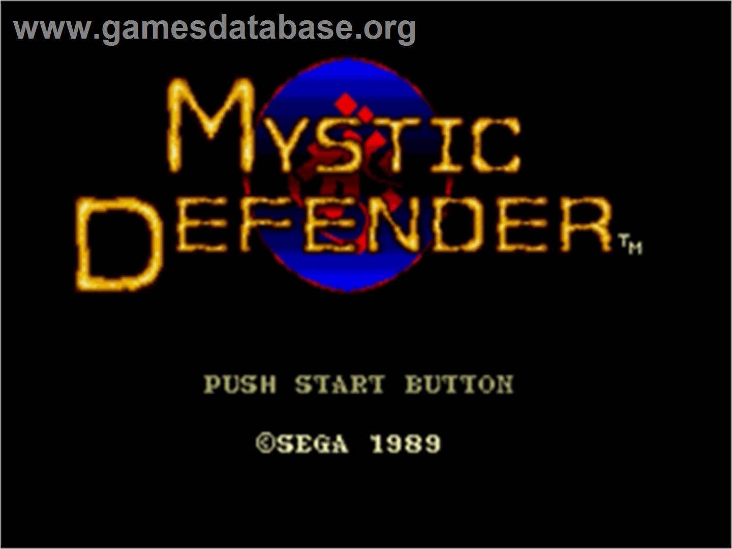 Mystic Defender - Sega Nomad - Artwork - Title Screen