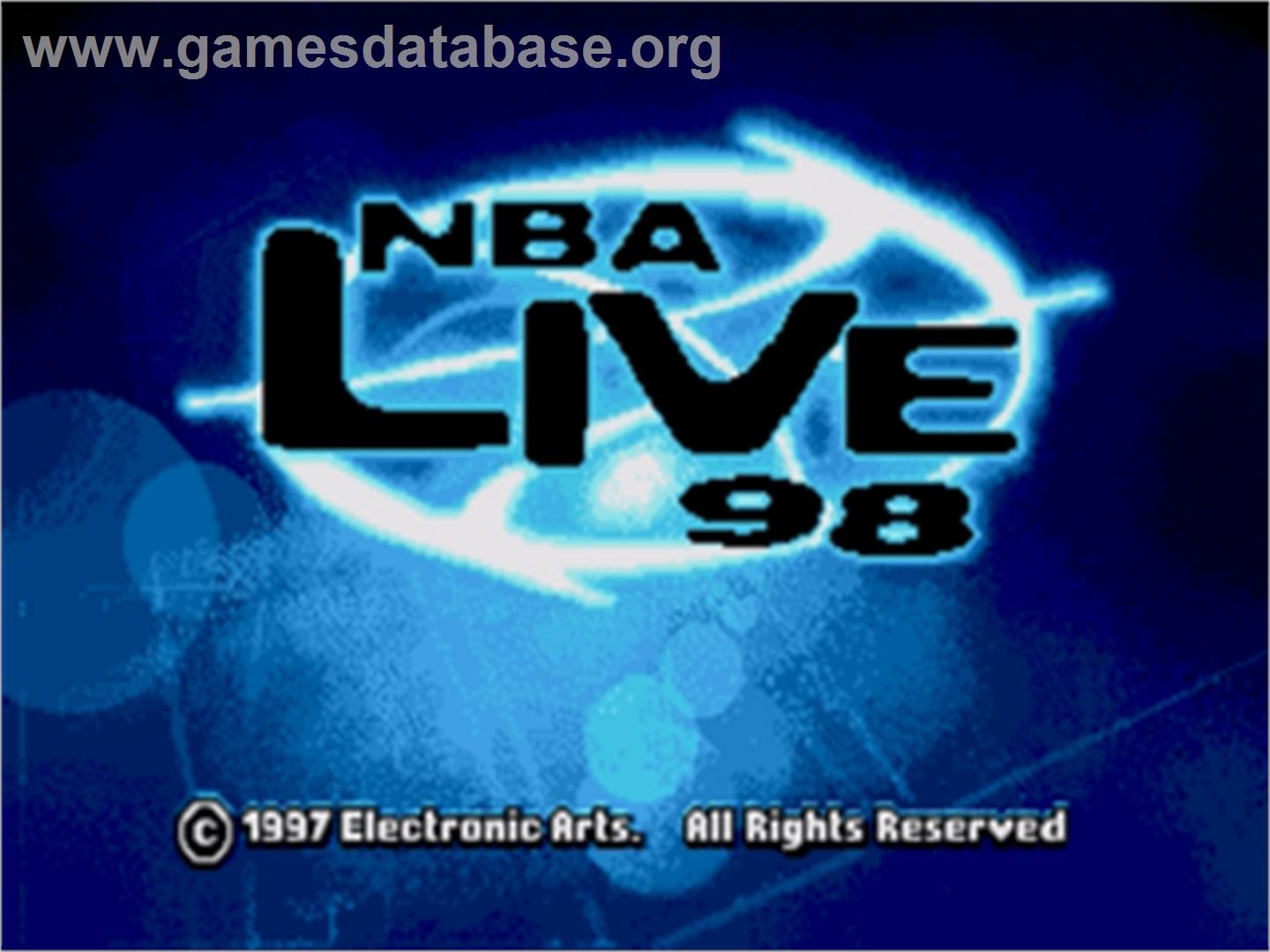 NBA Live '98 - Sega Nomad - Artwork - Title Screen