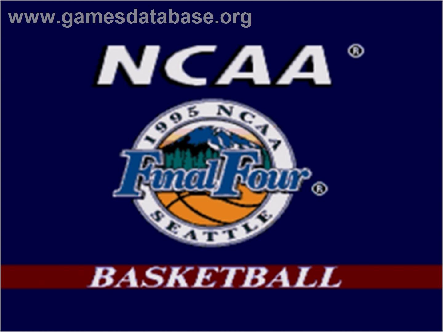 NCAA Final Four Basketball - Sega Nomad - Artwork - Title Screen