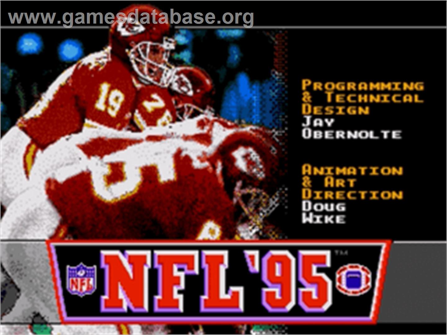 NFL '95 - Sega Nomad - Artwork - Title Screen