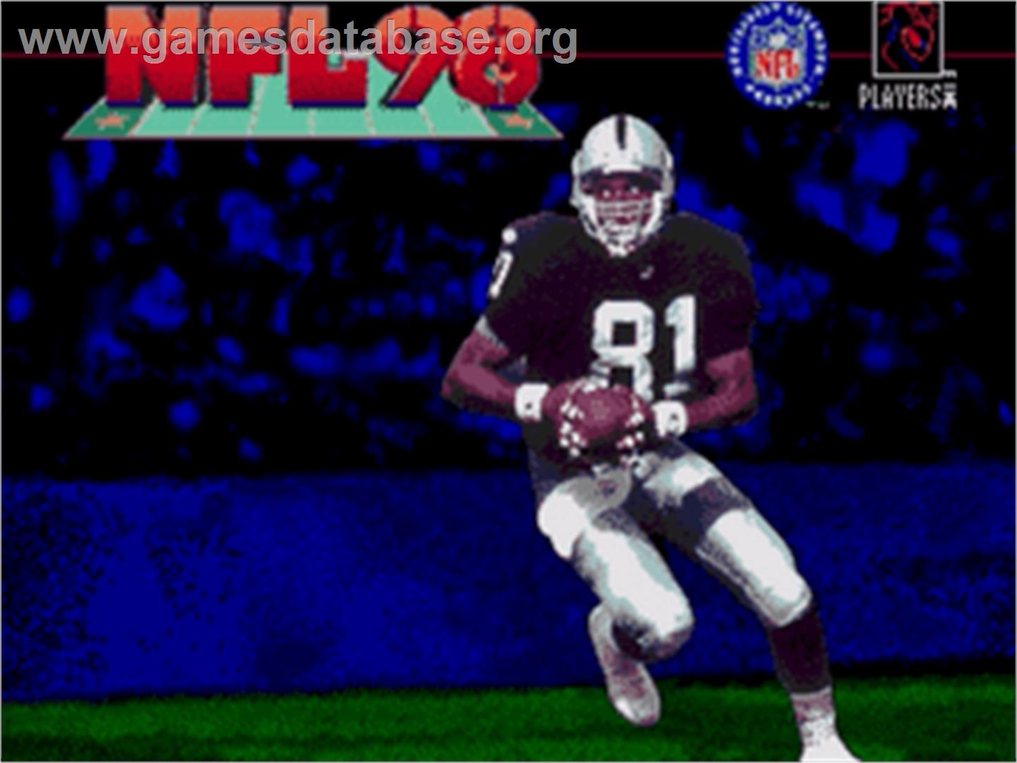 NFL 98 - Sega Nomad - Artwork - Title Screen