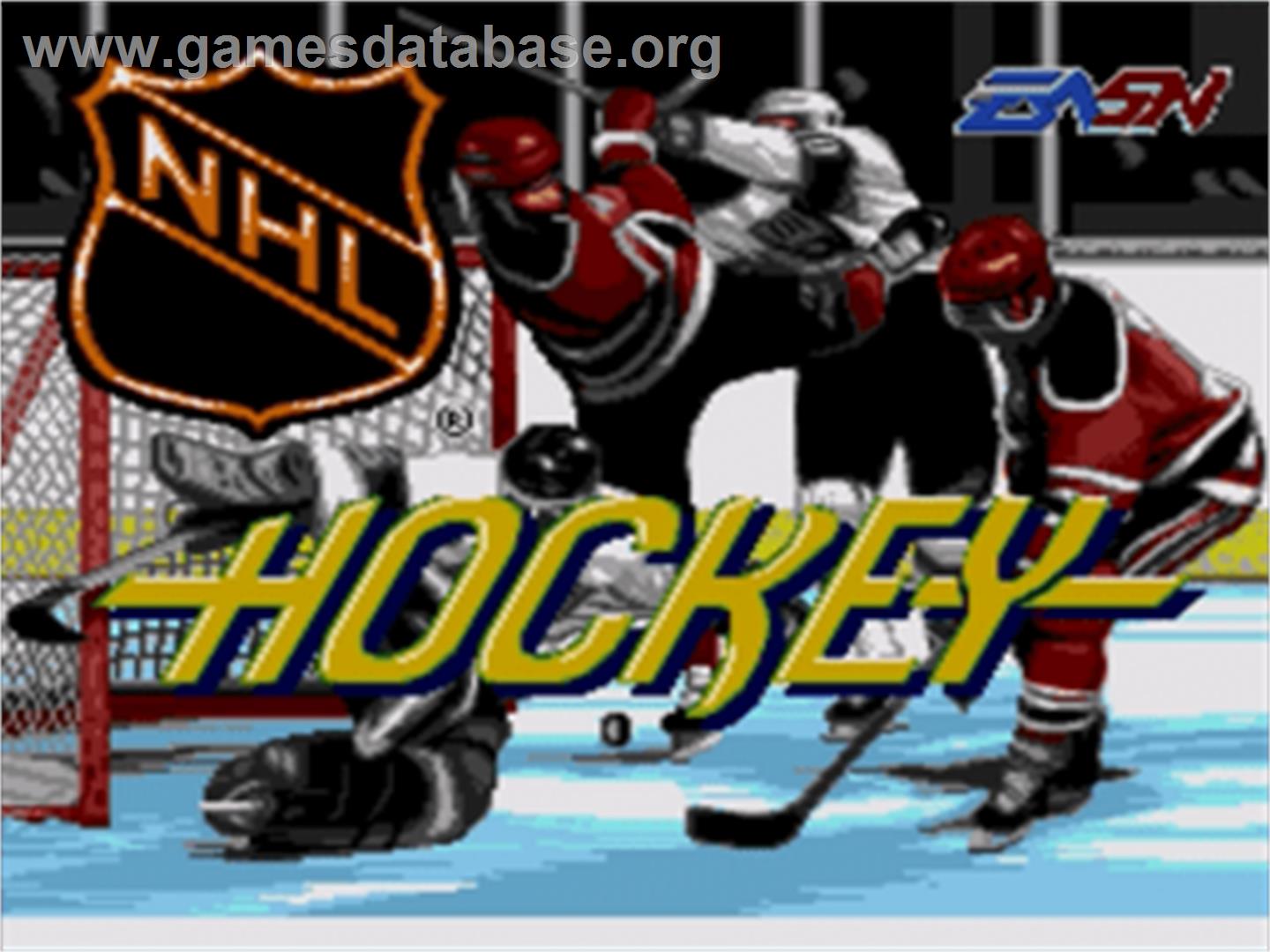 NHL Hockey - Sega Nomad - Artwork - Title Screen