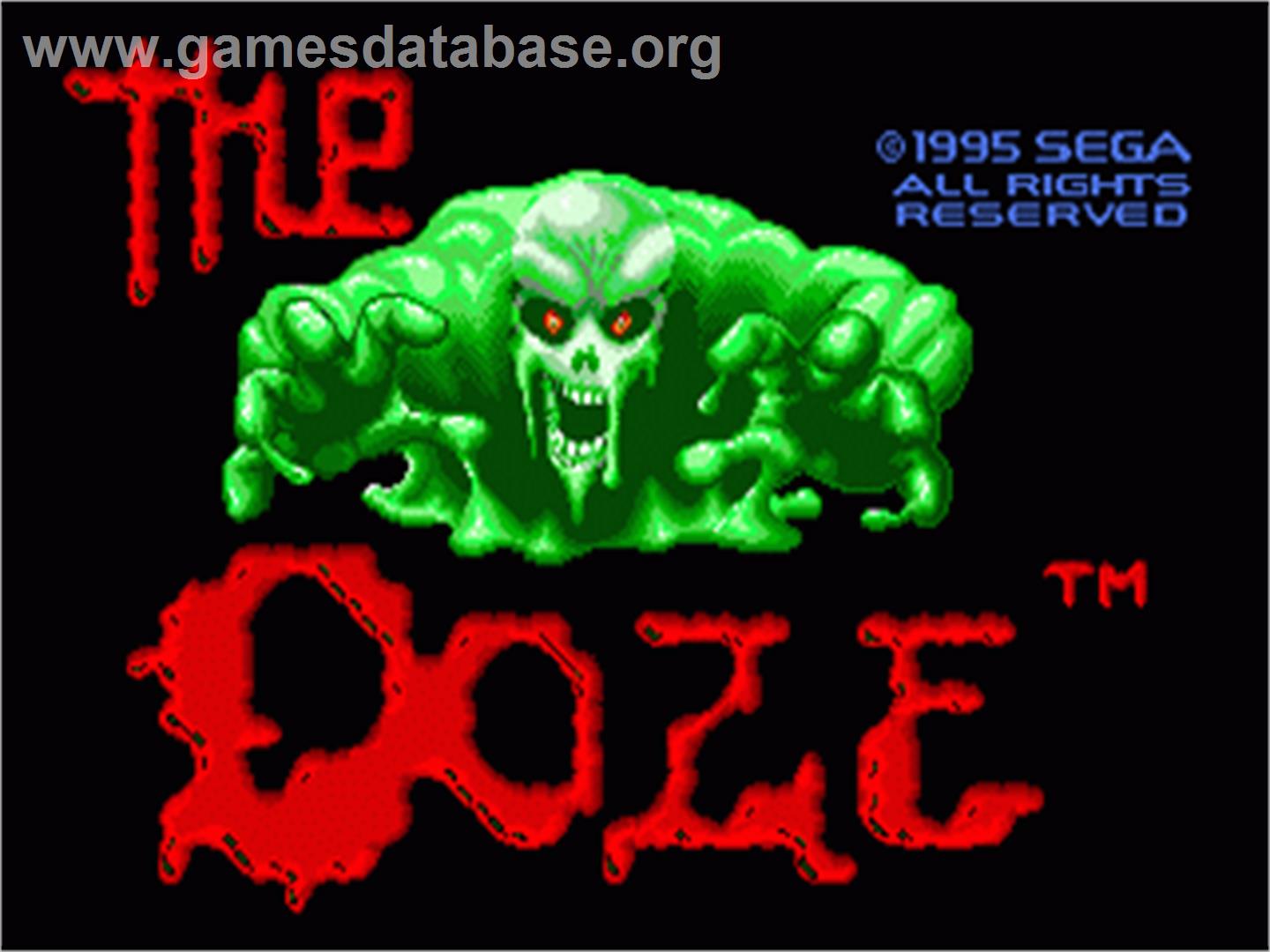 Ooze, The - Sega Nomad - Artwork - Title Screen