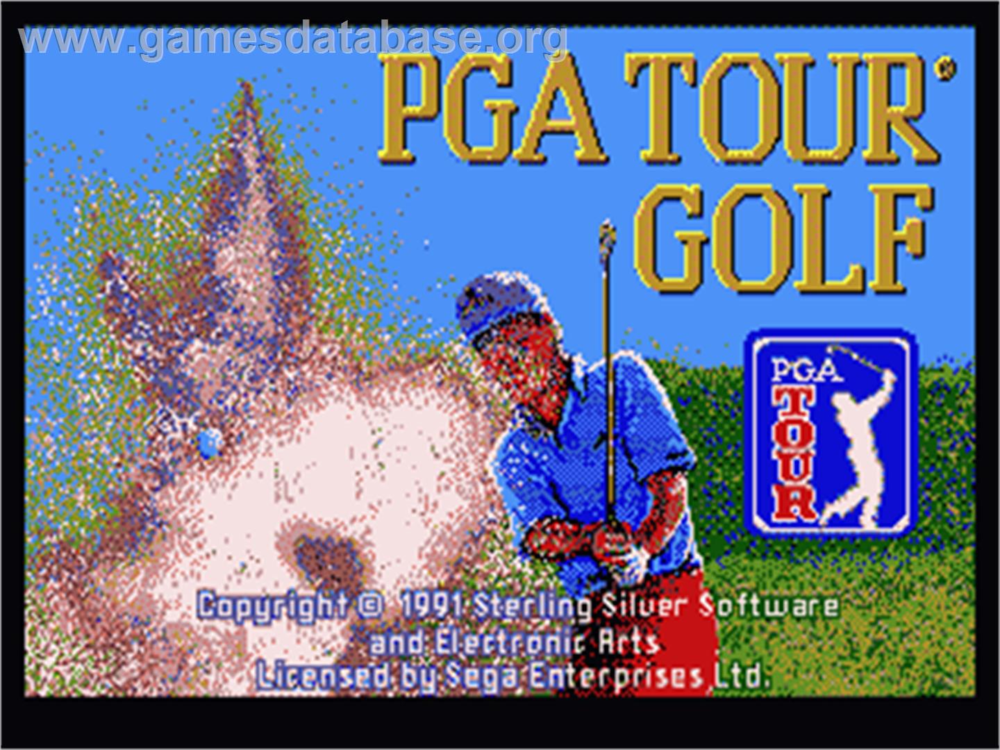 PGA Tour Golf - Sega Nomad - Artwork - Title Screen
