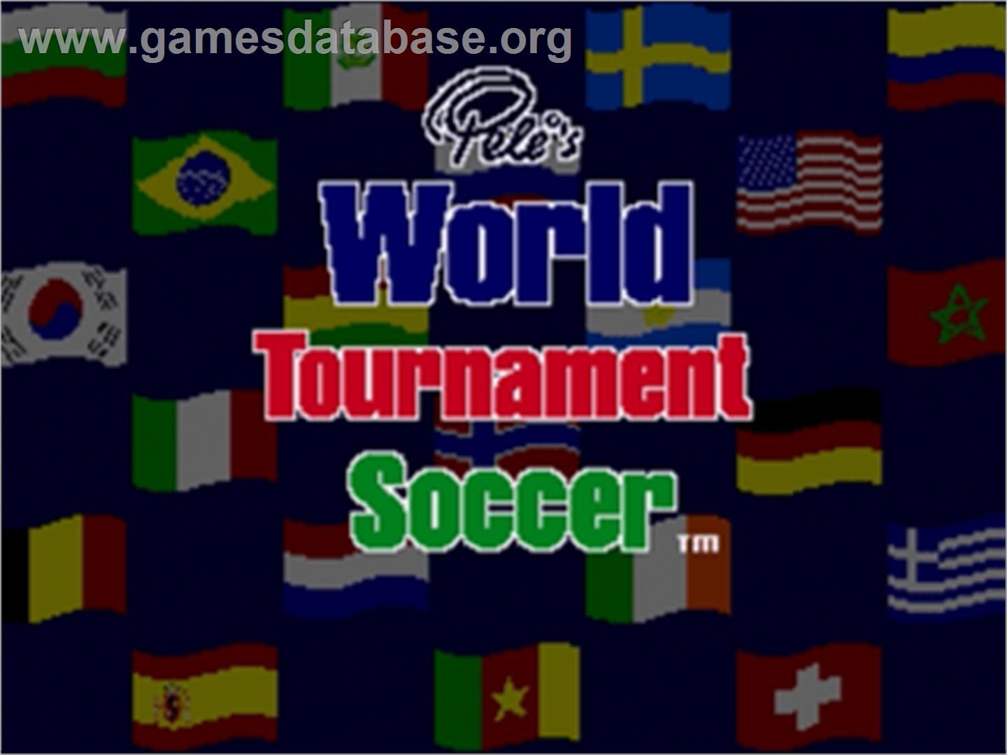 Pelé II: World Tournament Soccer - Sega Nomad - Artwork - Title Screen