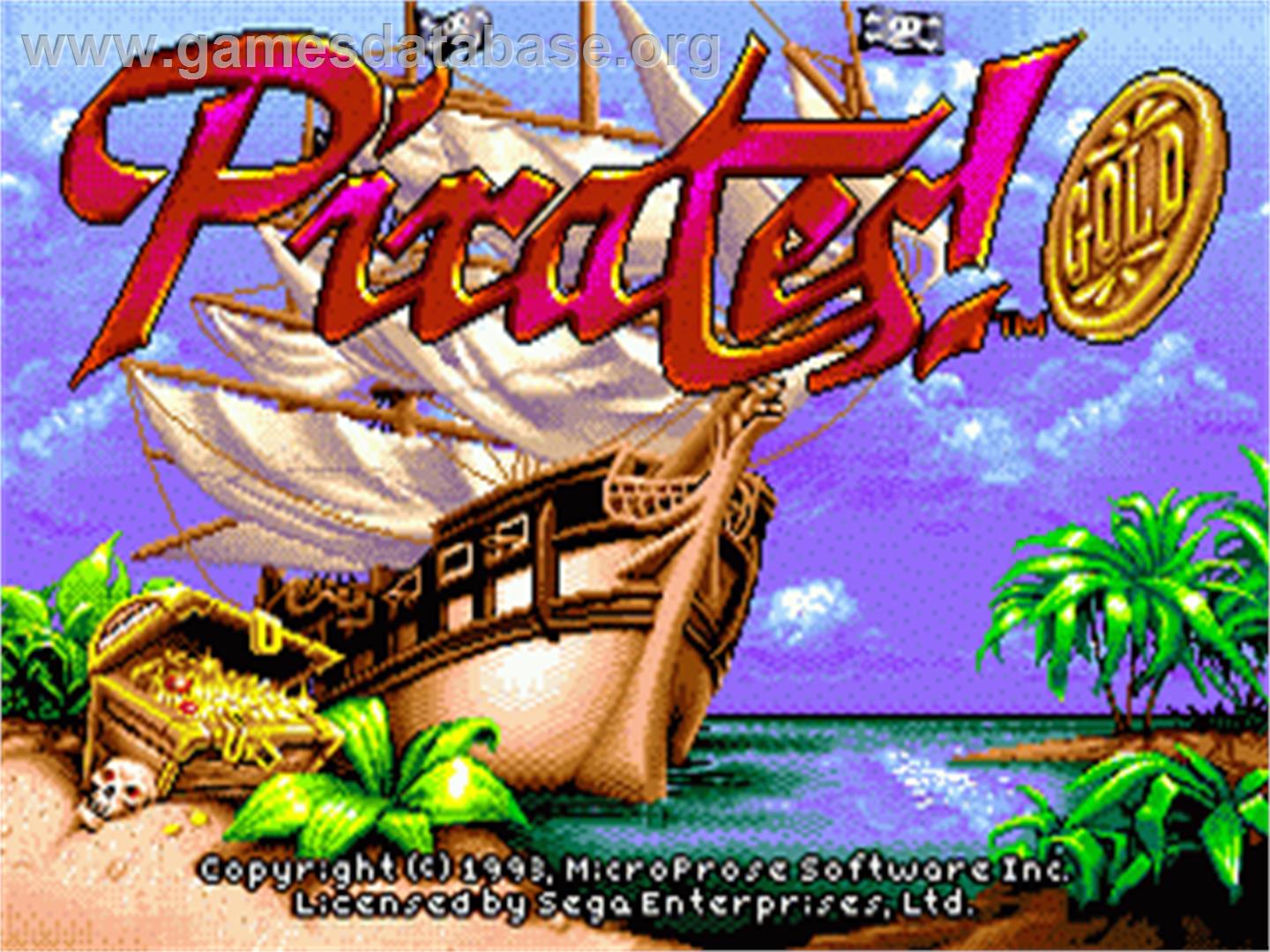 Pirates! Gold - Sega Nomad - Artwork - Title Screen