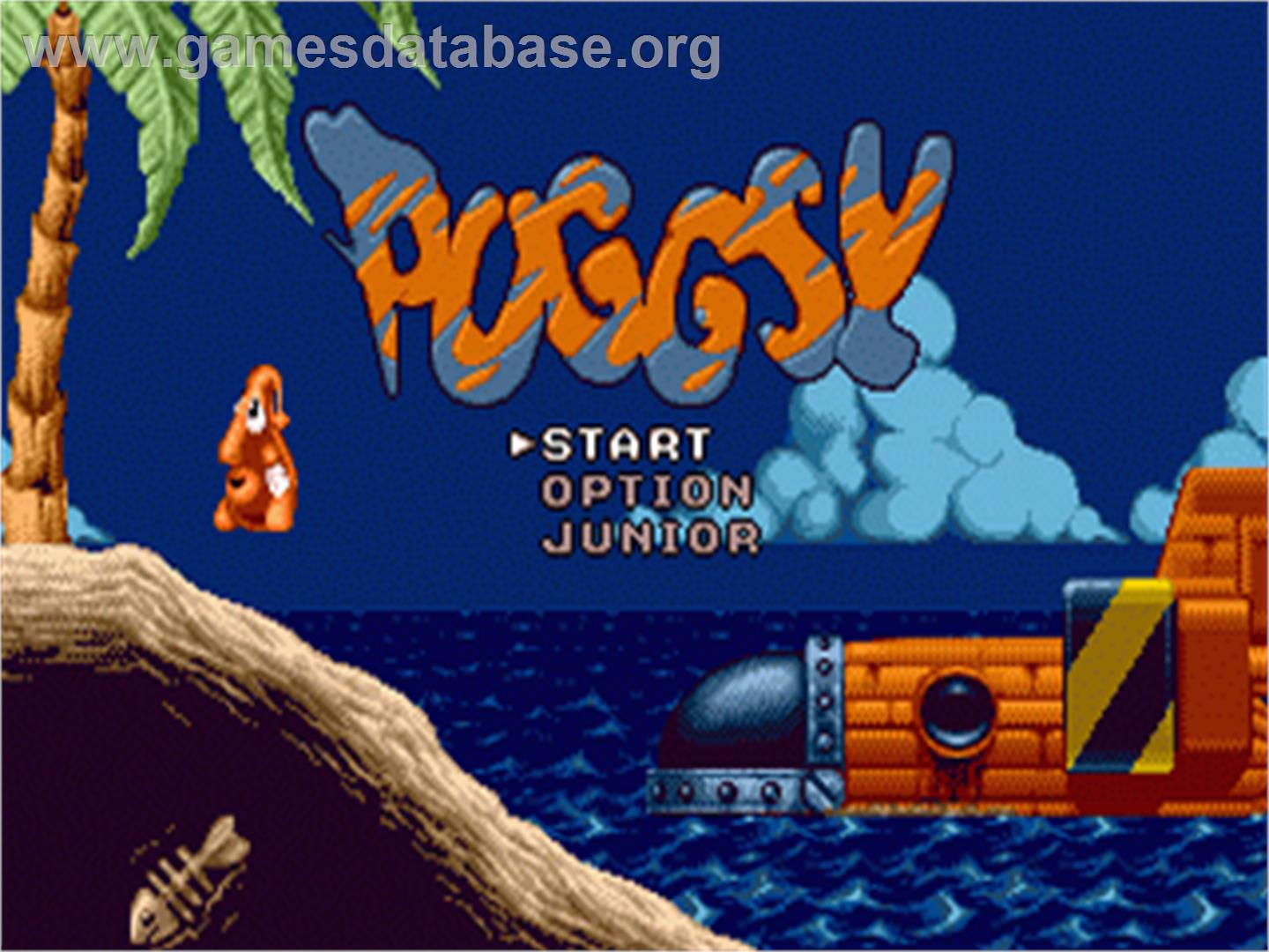 Puggsy - Sega Nomad - Artwork - Title Screen