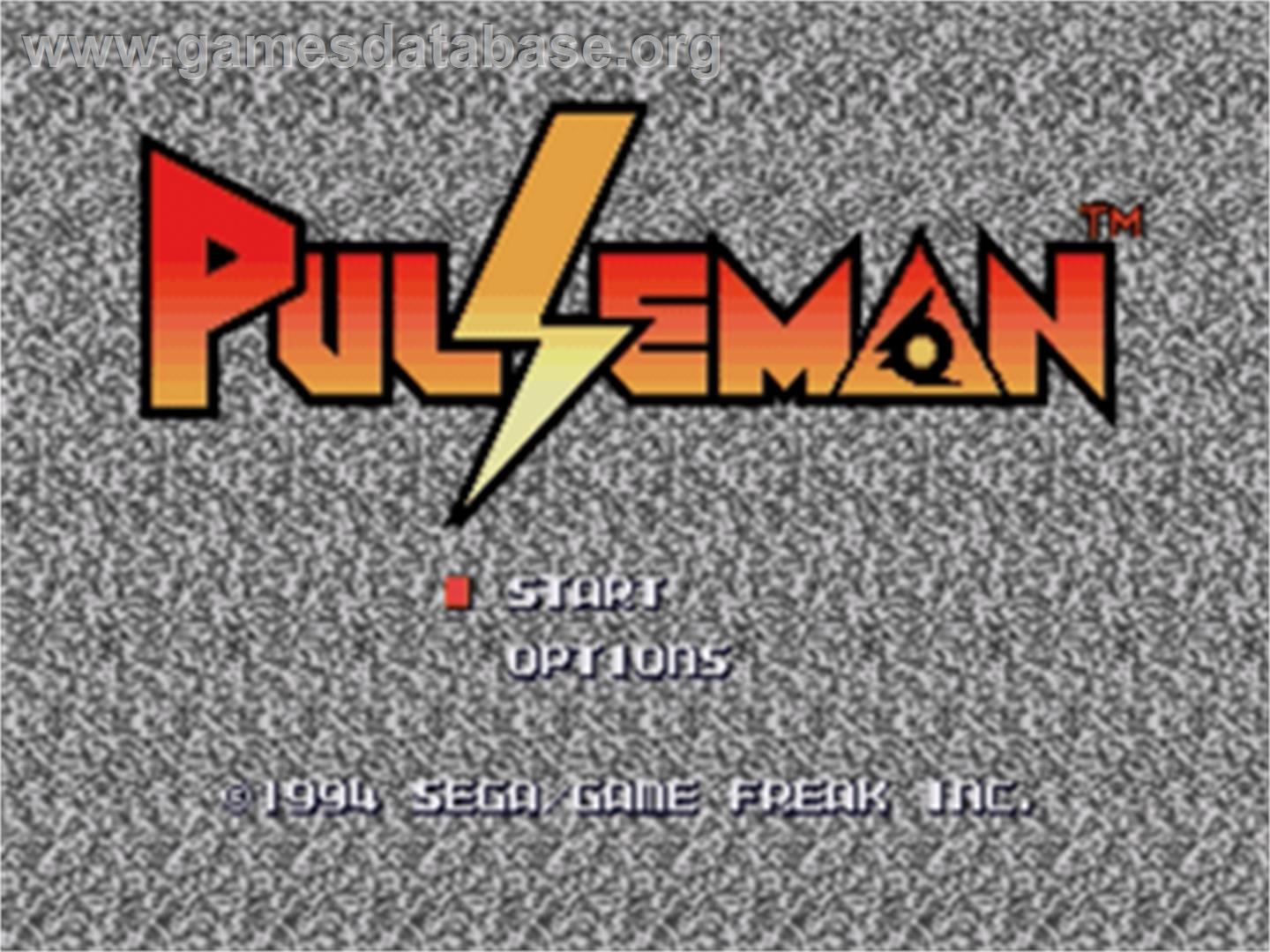 Pulseman - Sega Nomad - Artwork - Title Screen