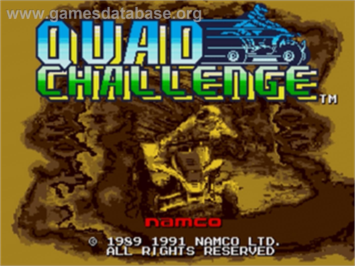 Quad Challenge - Sega Nomad - Artwork - Title Screen