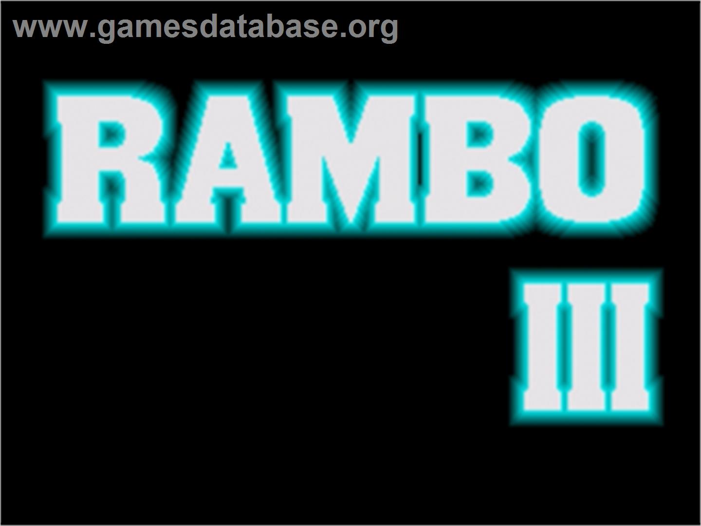 Rambo III - Sega Nomad - Artwork - Title Screen