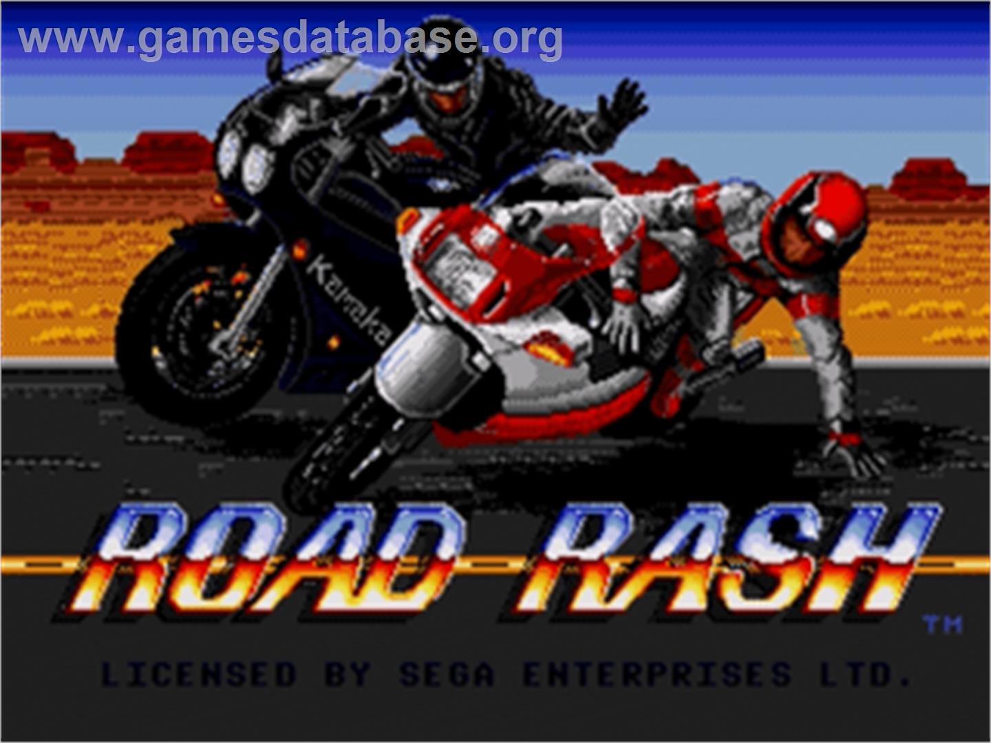 Road Rash - Sega Nomad - Artwork - Title Screen