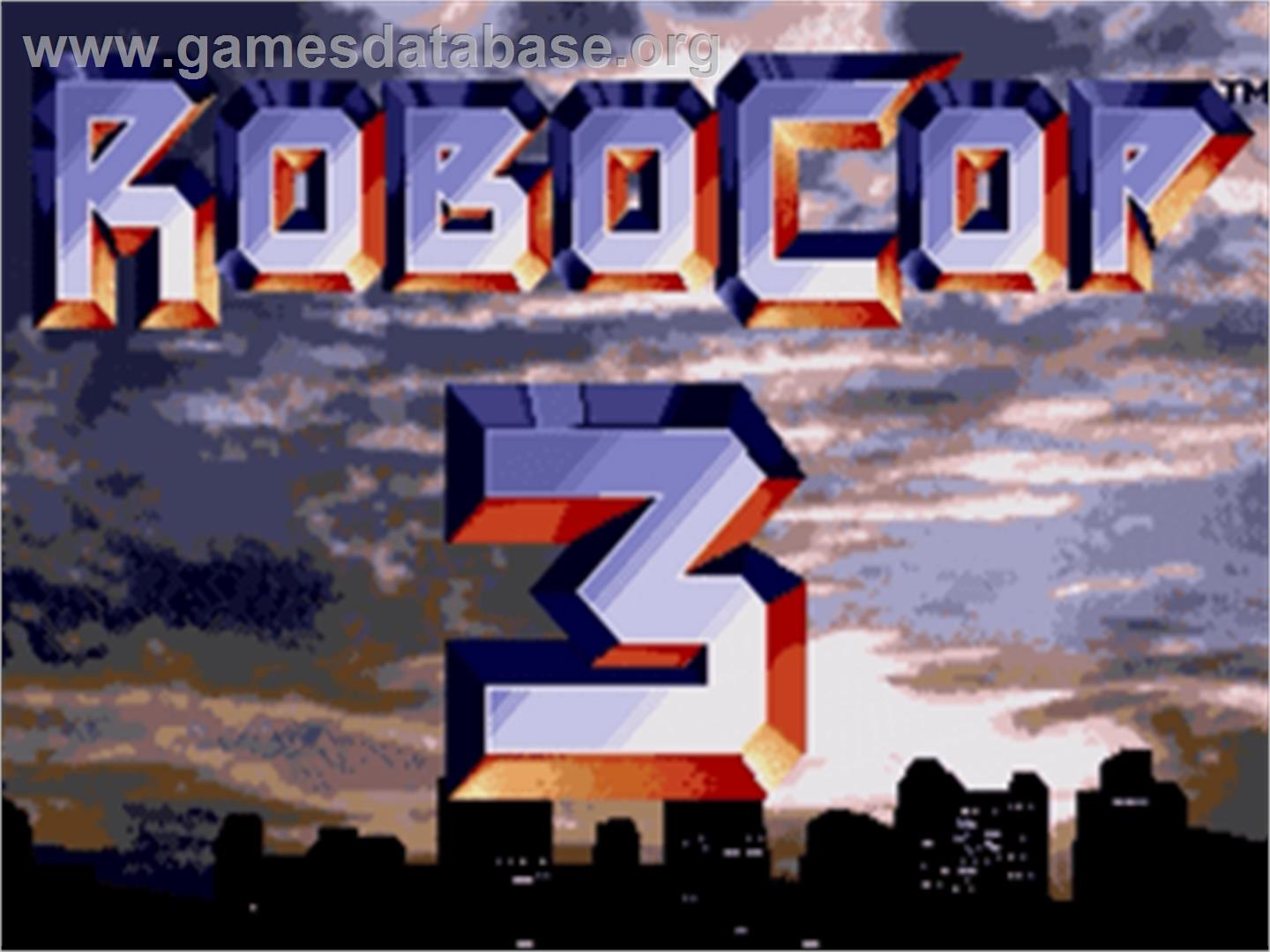 Robocop 3 - Sega Nomad - Artwork - Title Screen