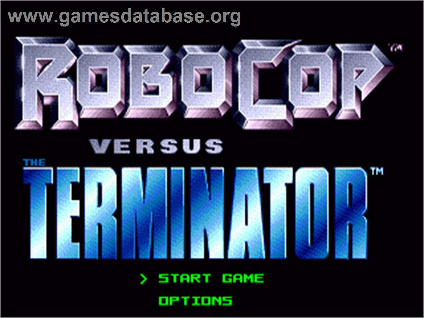 Robocop vs. the Terminator - Sega Nomad - Artwork - Title Screen