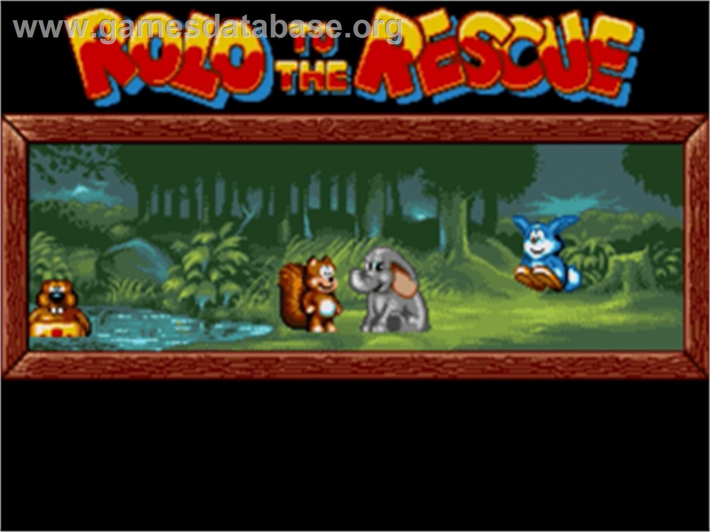 Rolo to the Rescue - Sega Nomad - Artwork - Title Screen
