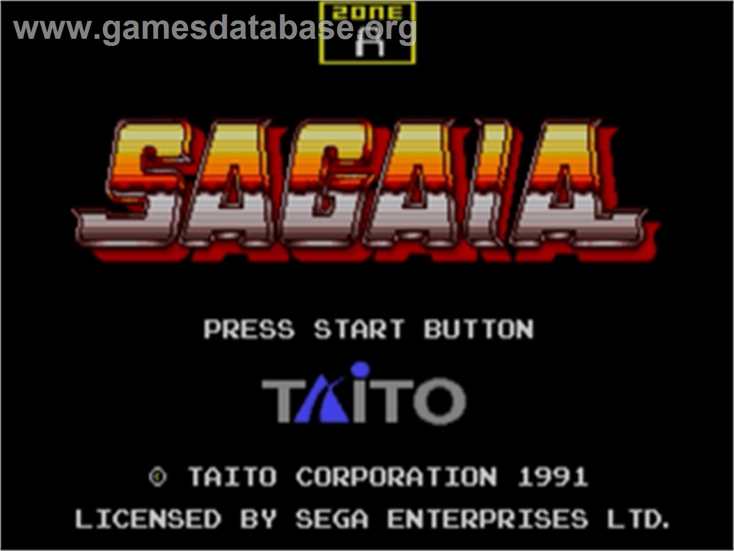 Sagaia - Sega Nomad - Artwork - Title Screen