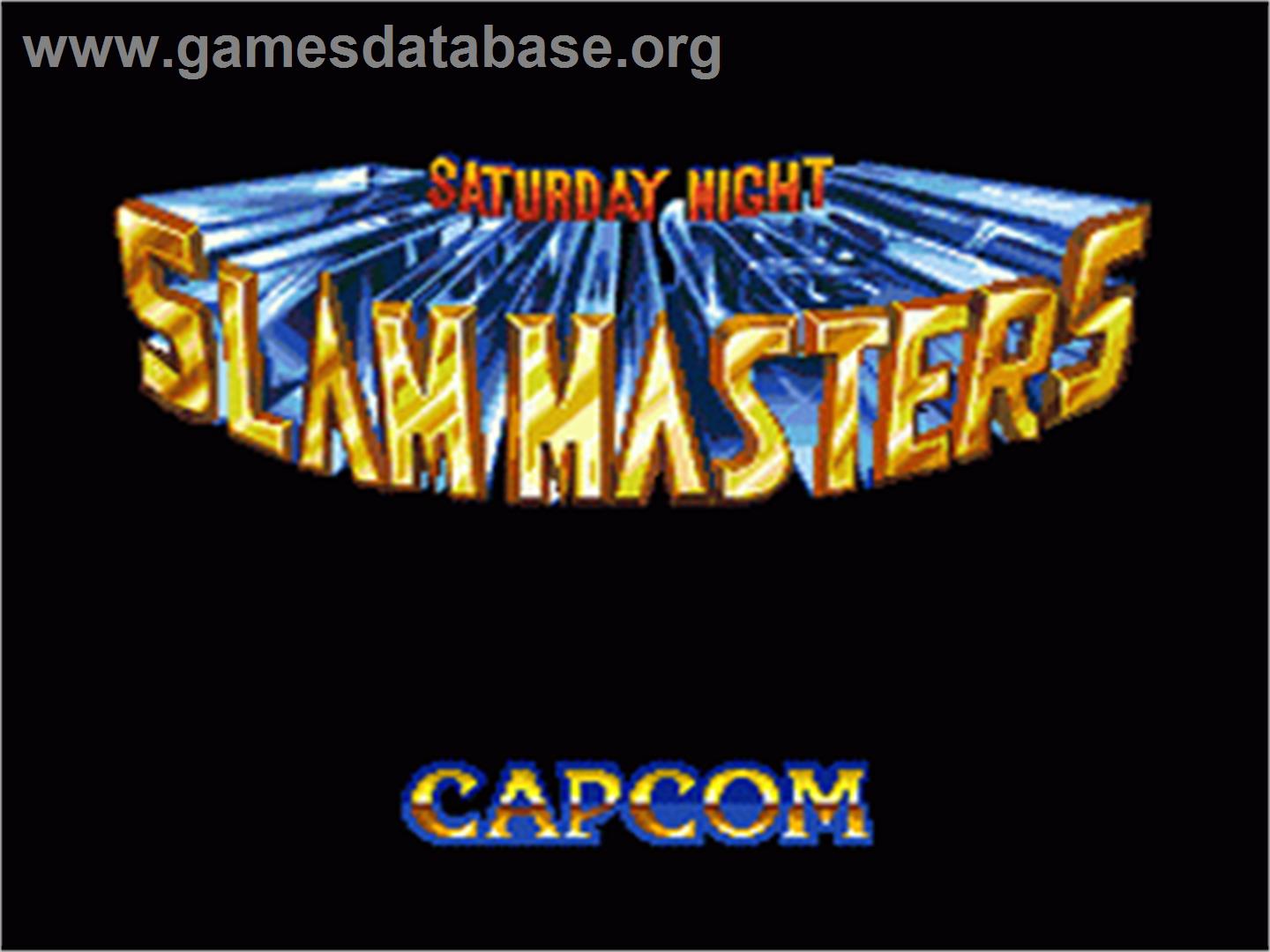 Saturday Night Slam Masters - Sega Nomad - Artwork - Title Screen