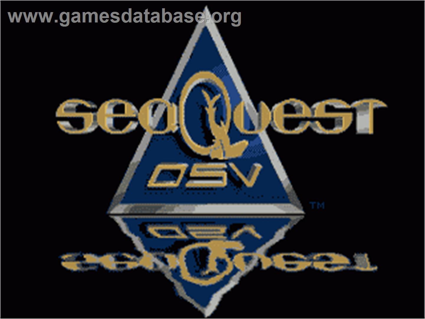 SeaQuest DSV - Sega Nomad - Artwork - Title Screen
