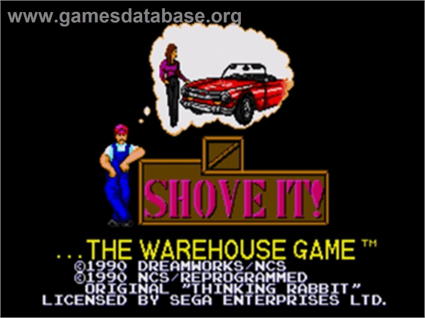 Shove It! The Warehouse Game - Sega Nomad - Artwork - Title Screen
