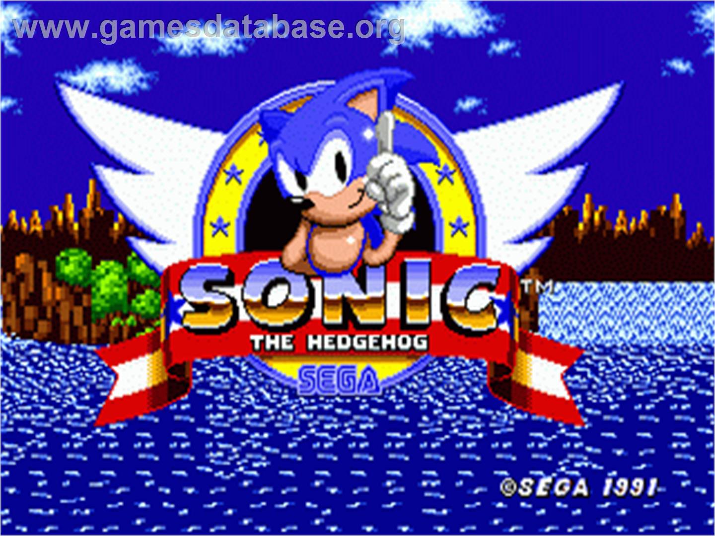 Sonic The Hedgehog - Sega Nomad - Artwork - Title Screen