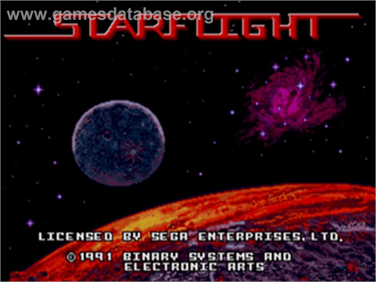 Starflight - Sega Nomad - Artwork - Title Screen