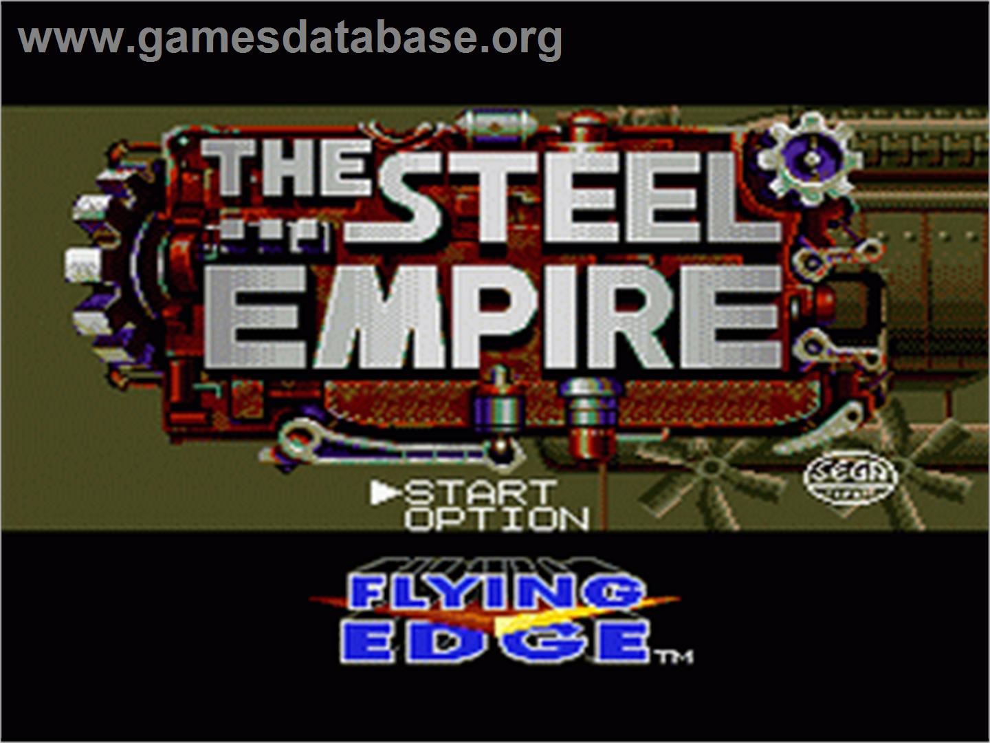 Steel Empire, The - Sega Nomad - Artwork - Title Screen