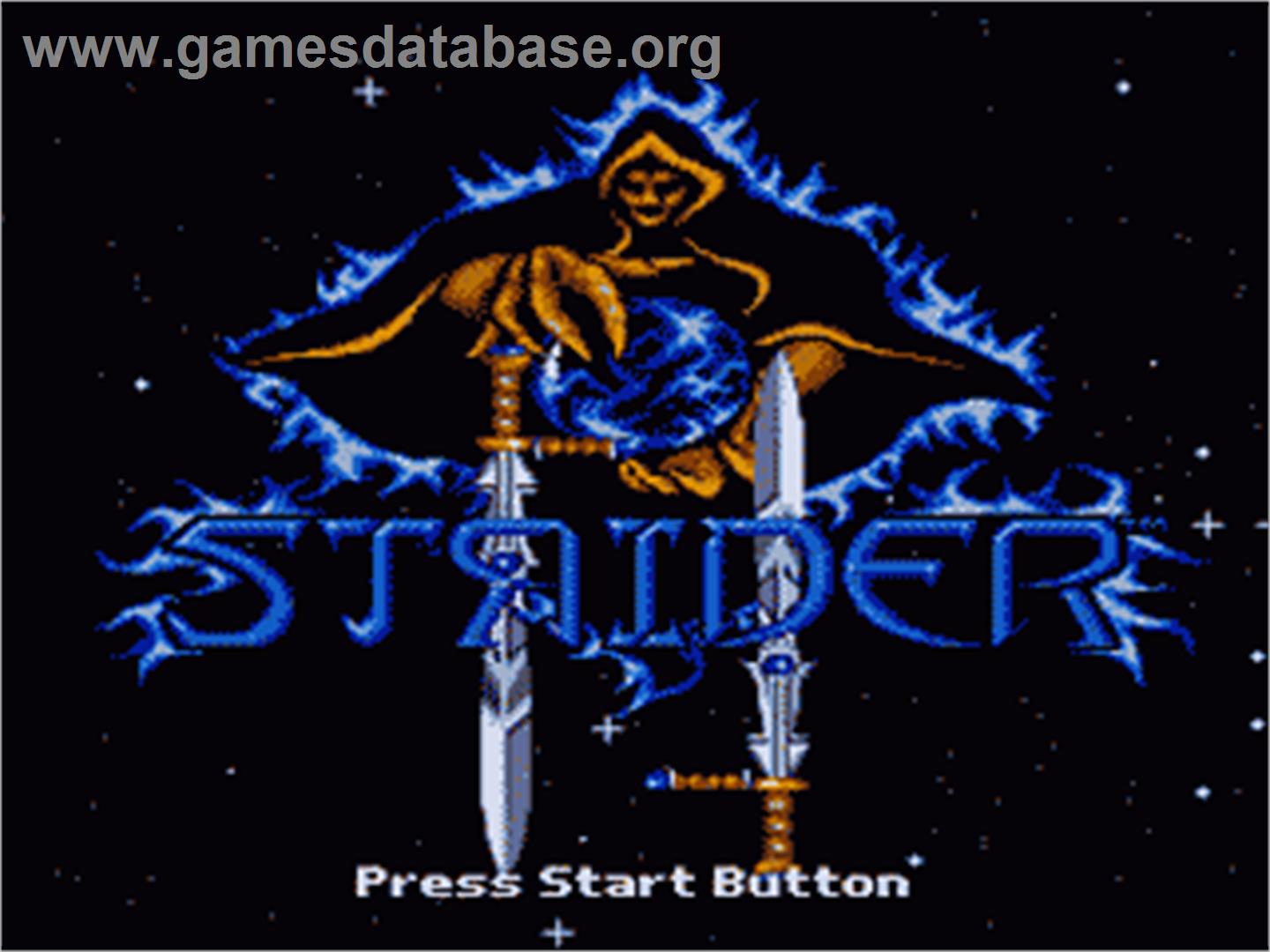 Strider 2 - Sega Nomad - Artwork - Title Screen
