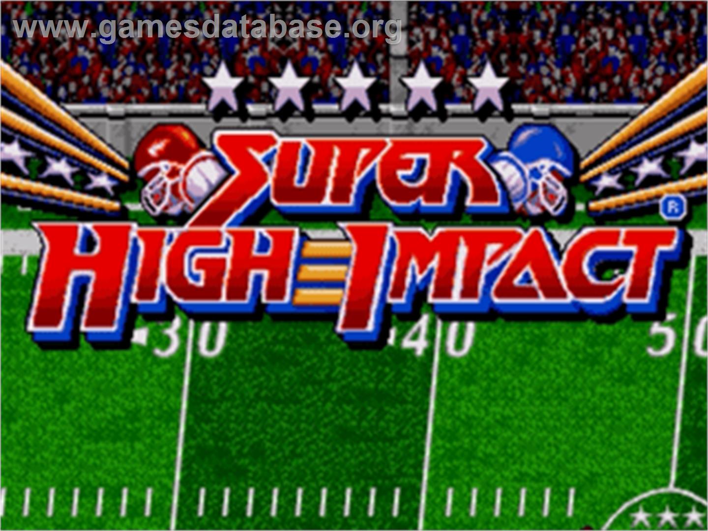 Super High Impact - Sega Nomad - Artwork - Title Screen