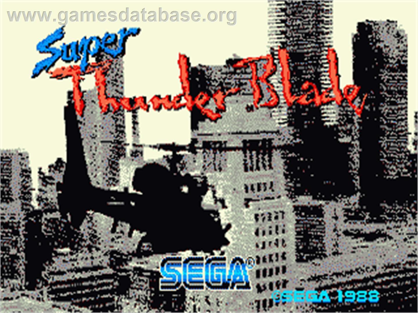 Super Thunder Blade - Sega Nomad - Artwork - Title Screen