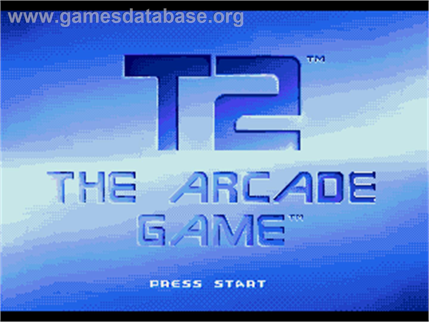 T2 - The Arcade Game - Sega Nomad - Artwork - Title Screen