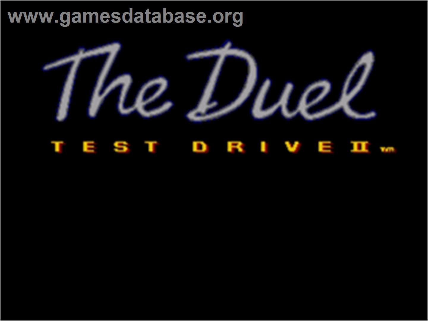 Test Drive II - The Duel - Sega Nomad - Artwork - Title Screen