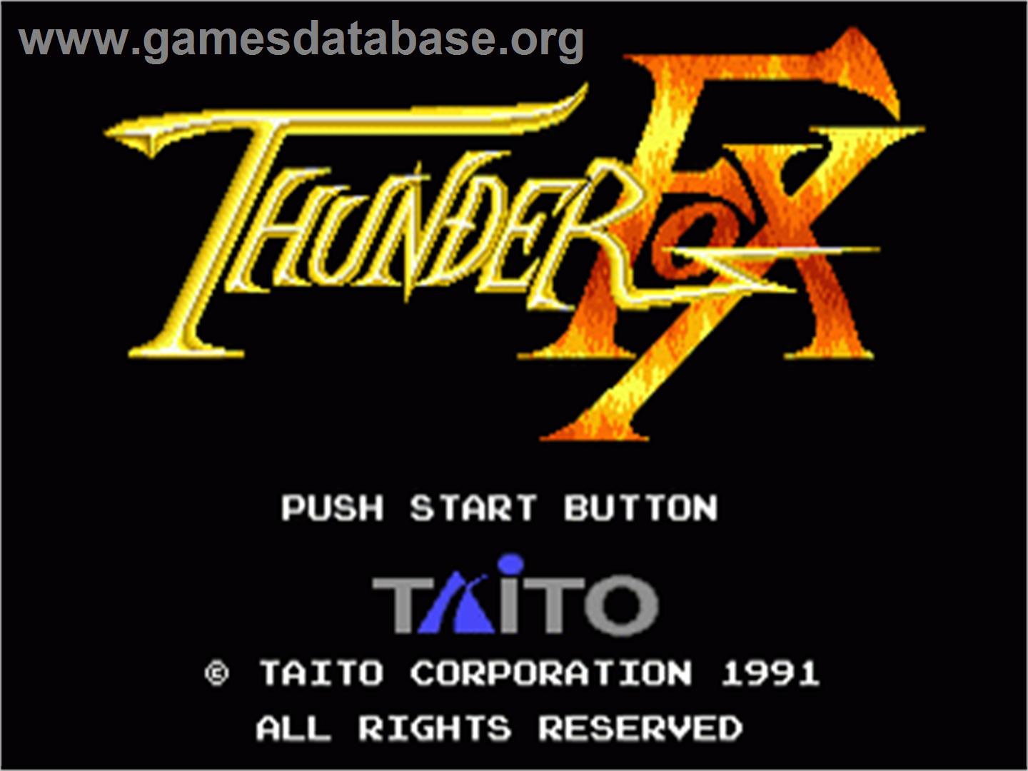 Thunder Fox - Sega Nomad - Artwork - Title Screen