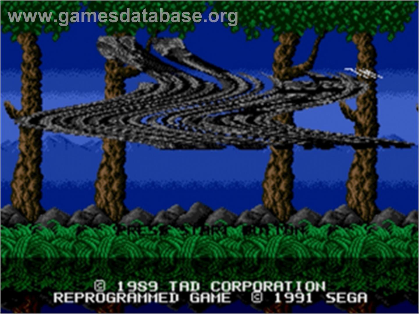 Toki: Going Ape Spit - Sega Nomad - Artwork - Title Screen