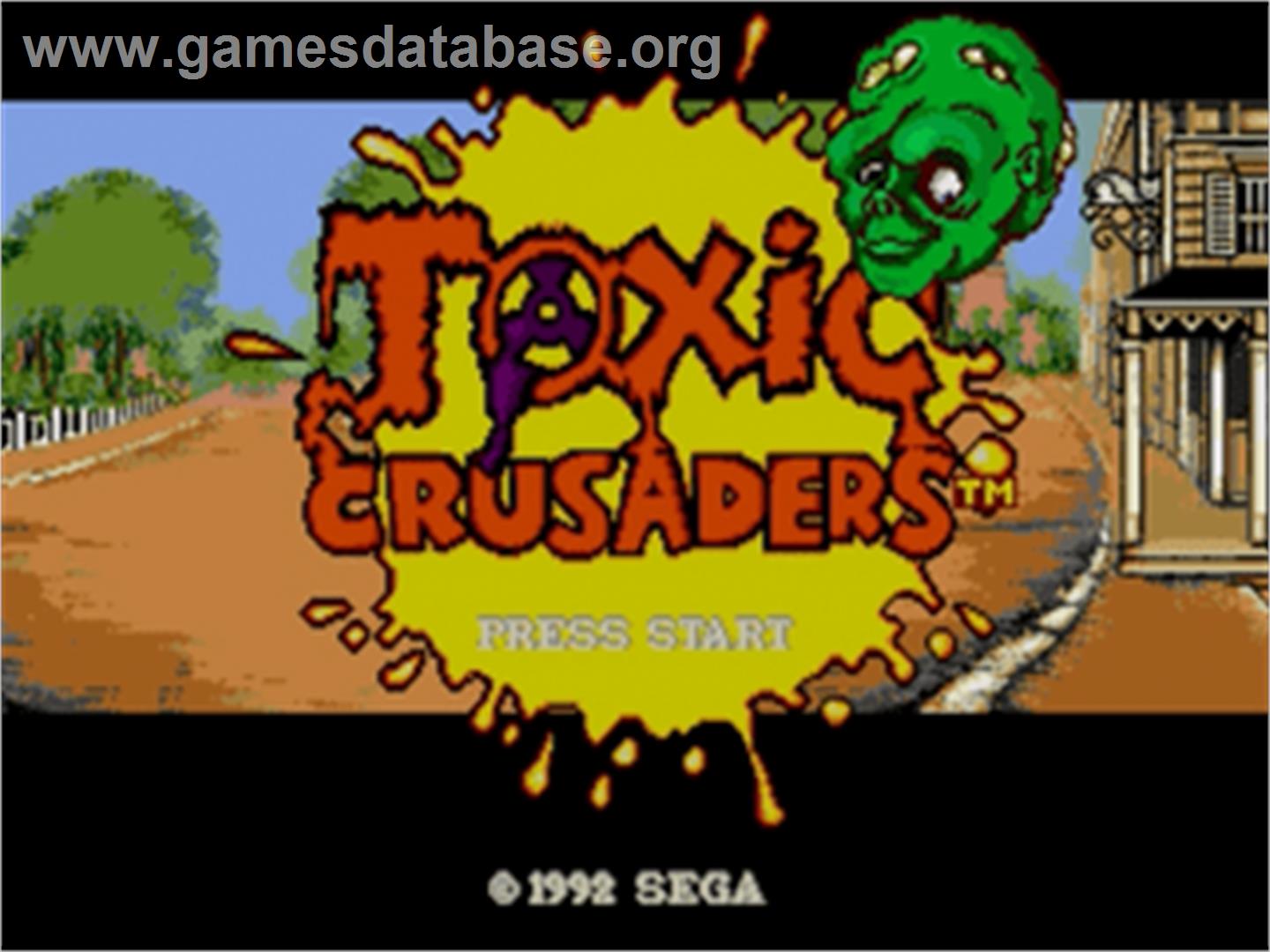 Toxic Crusaders - Sega Nomad - Artwork - Title Screen