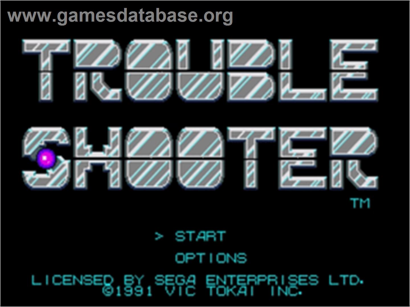 Trouble Shooter - Sega Nomad - Artwork - Title Screen