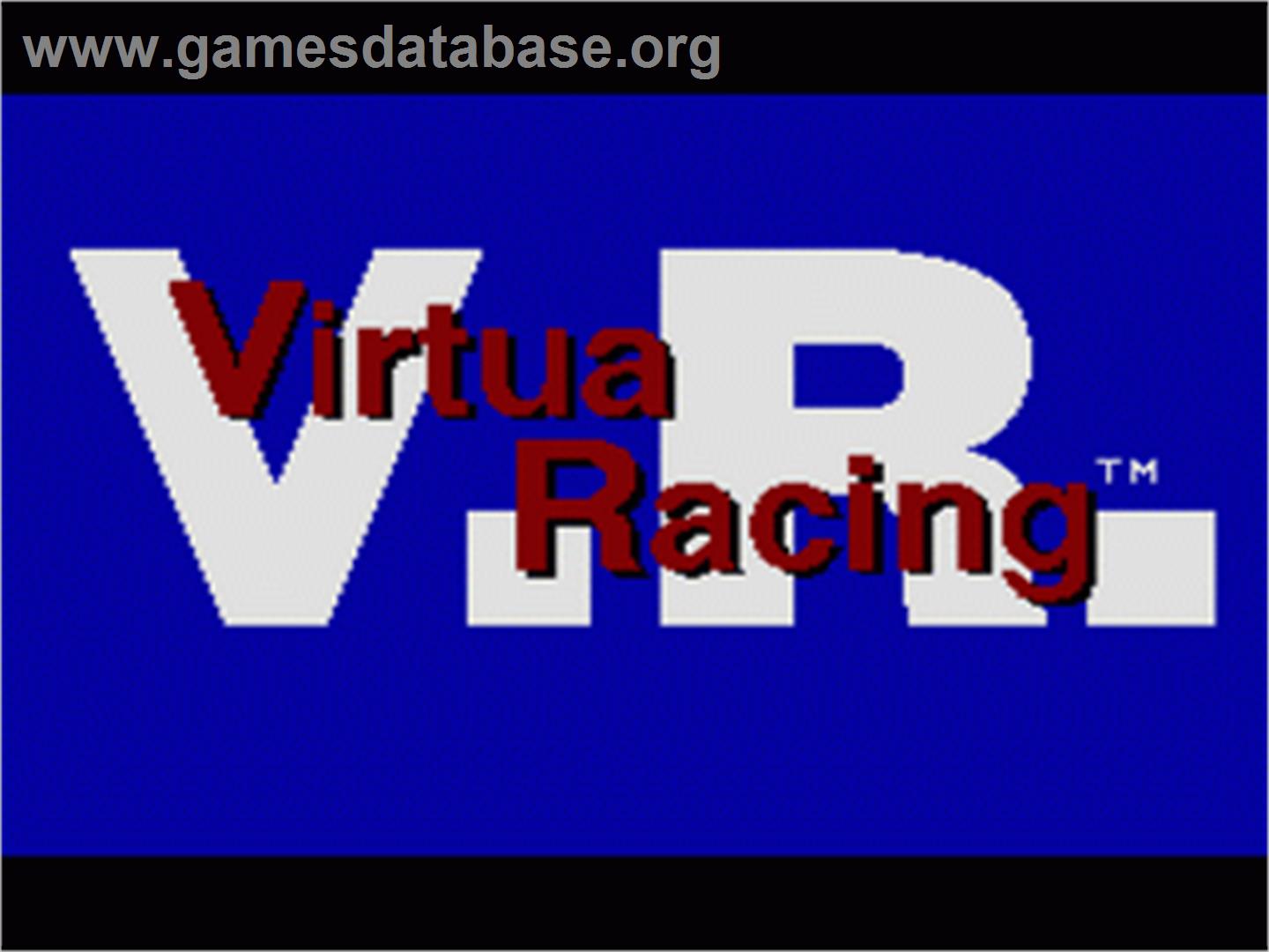 Virtua Racing - Sega Nomad - Artwork - Title Screen