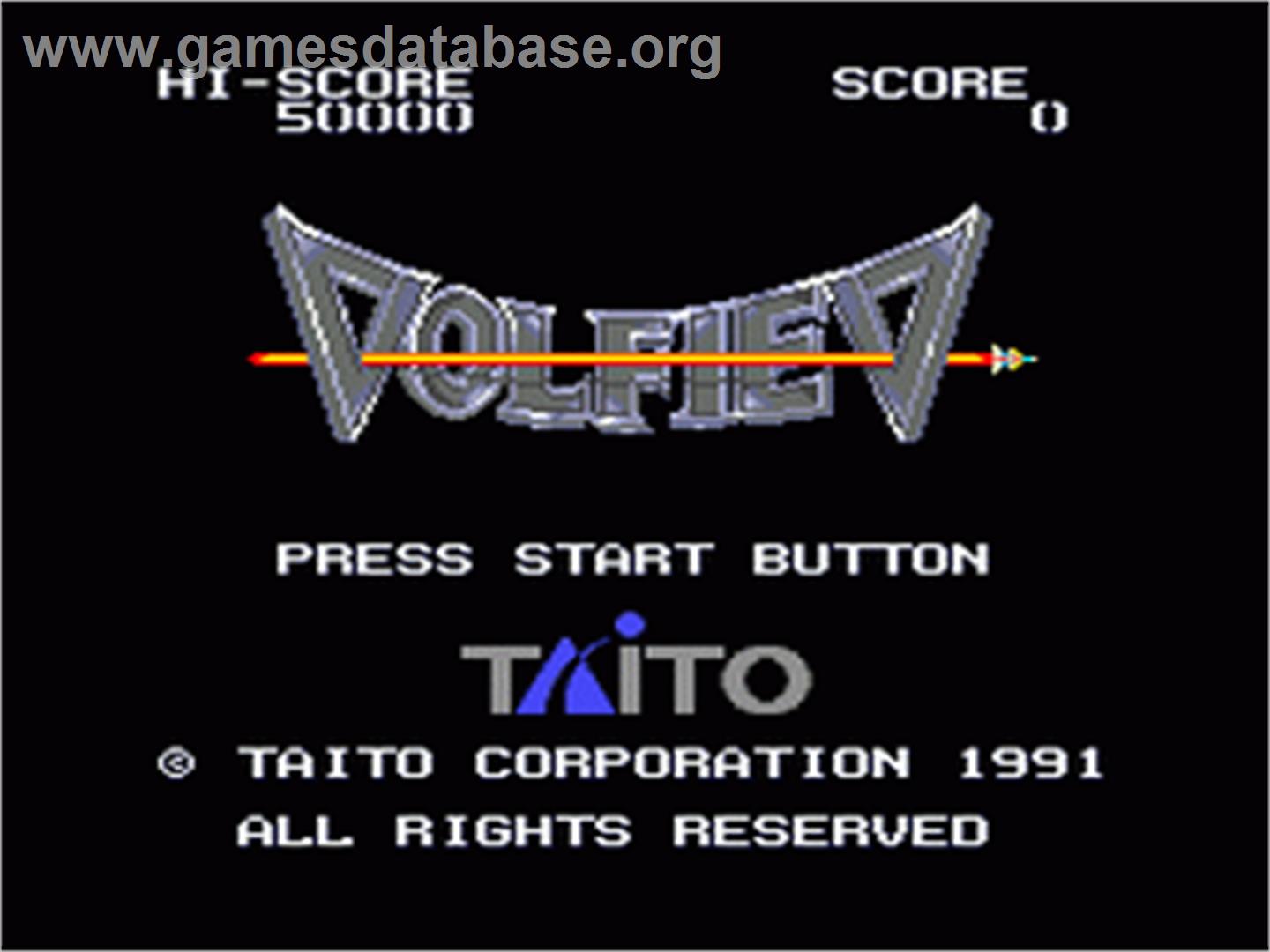 Volfied - Sega Nomad - Artwork - Title Screen
