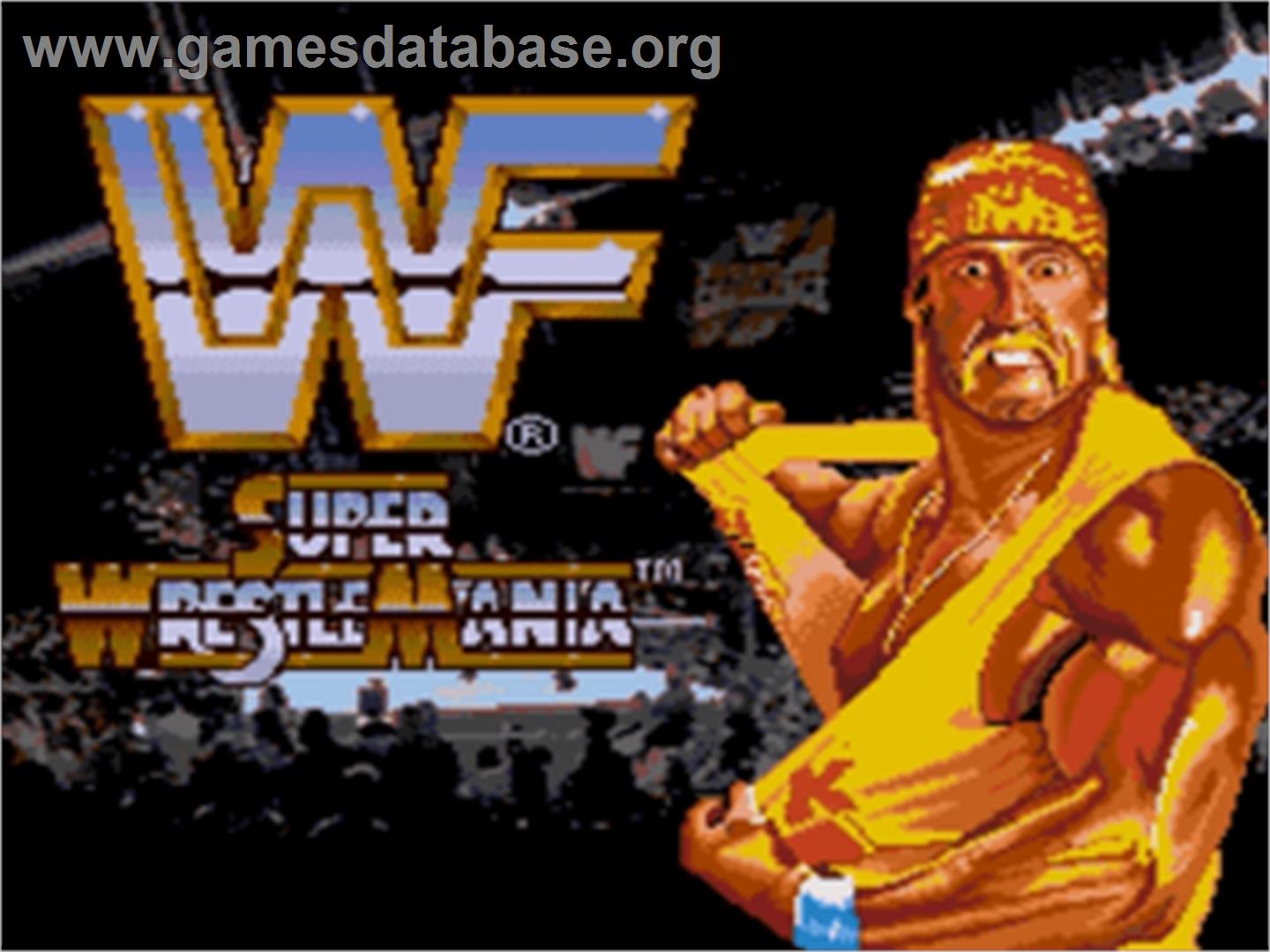 WWF Super Wrestlemania - Sega Nomad - Artwork - Title Screen