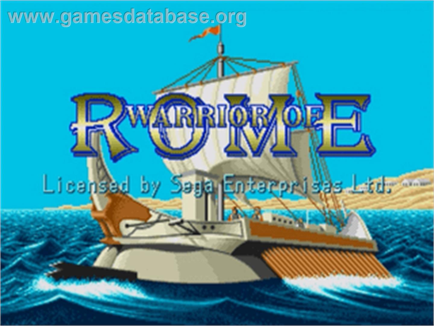 Warrior of Rome - Sega Nomad - Artwork - Title Screen