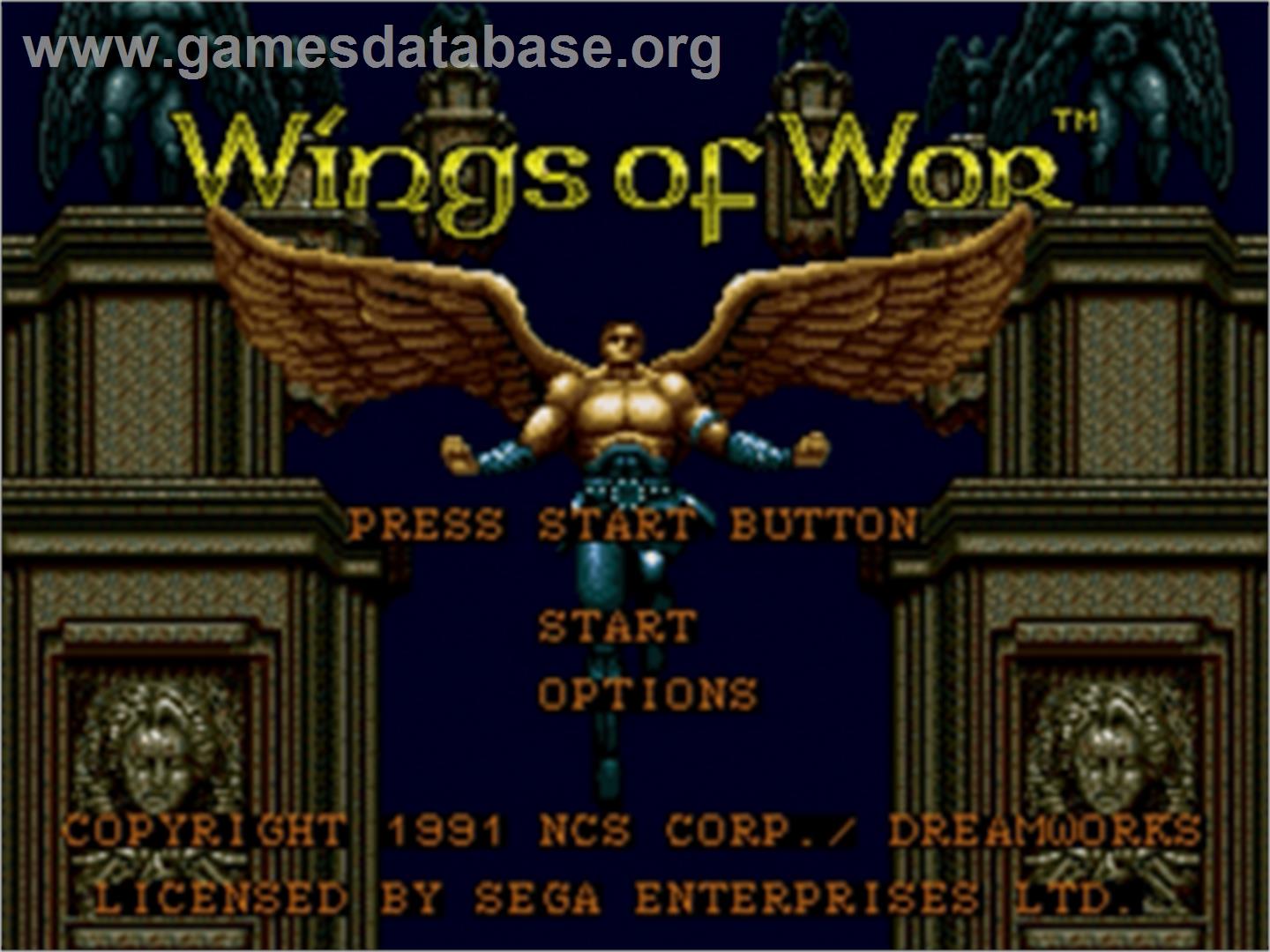 Wings of Wor - Sega Nomad - Artwork - Title Screen