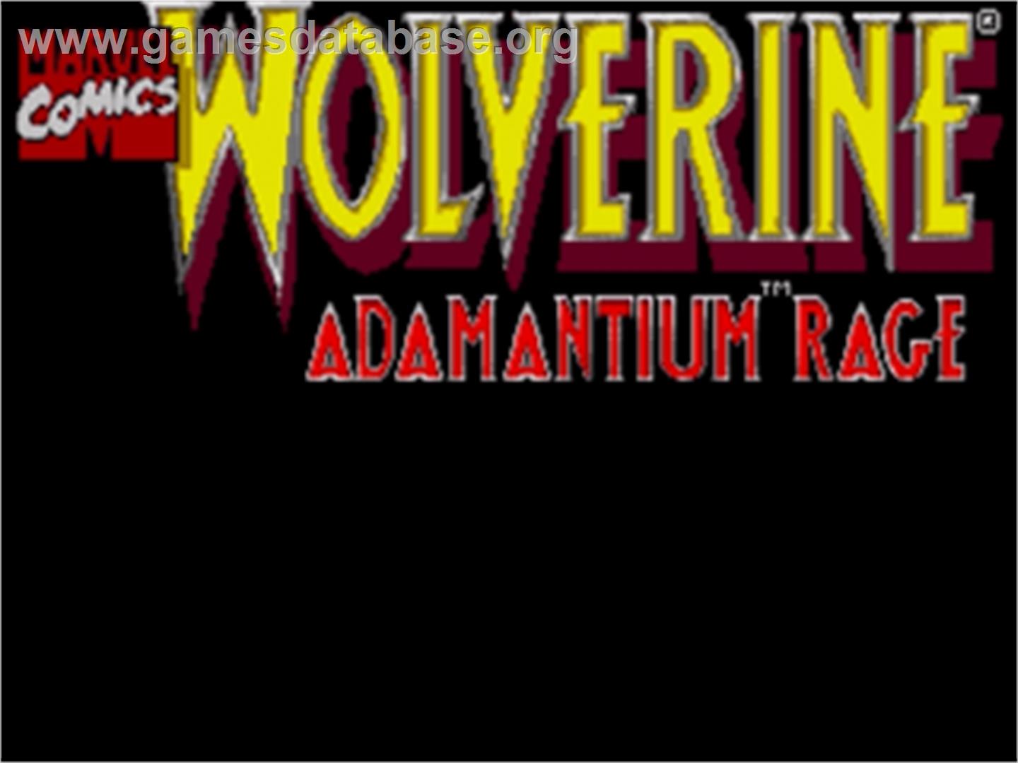 Wolverine: Adamantium Rage - Sega Nomad - Artwork - Title Screen