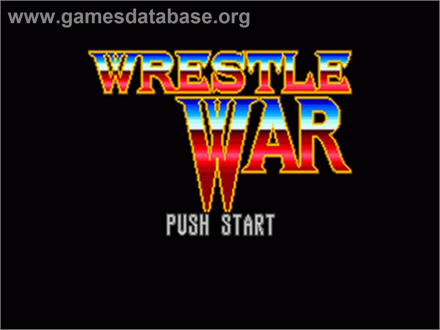 Wrestle War - Sega Nomad - Artwork - Title Screen