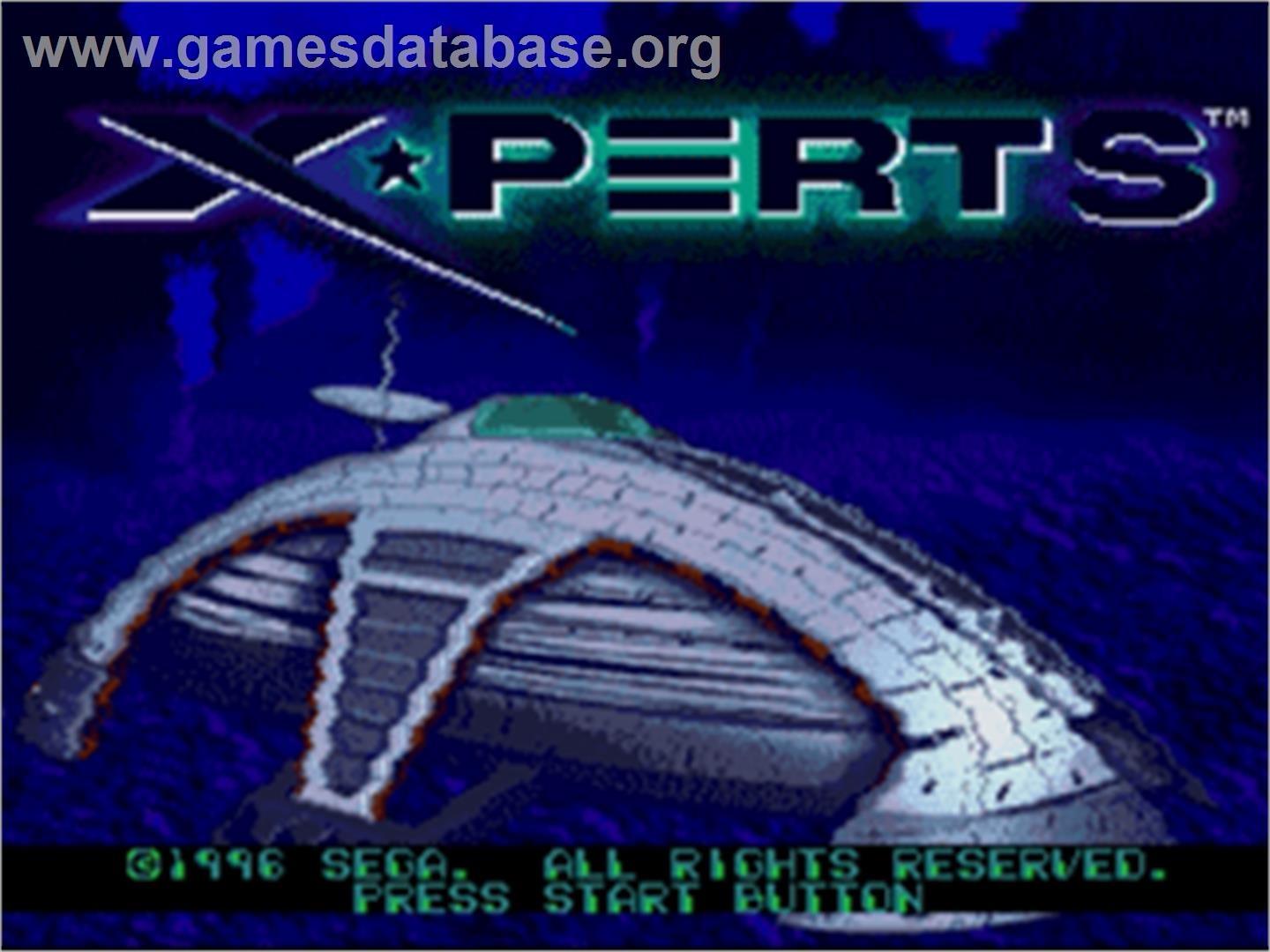 X-Perts - Sega Nomad - Artwork - Title Screen