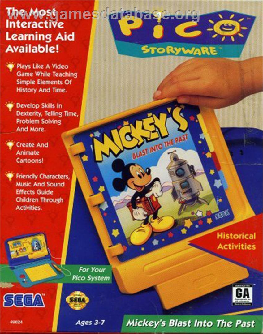 Mickey - Ausflug in die Vergangenheit - Sega Pico - Artwork - Box